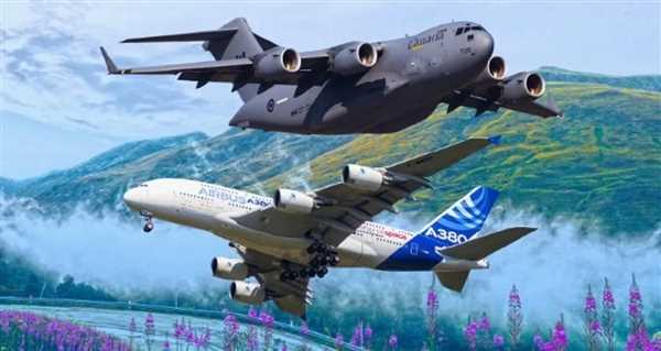 مقایسه بوئینگ C-17 و ایرباس A380