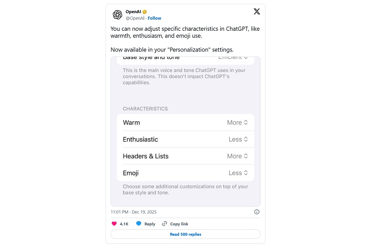 شخصی‌سازی چت‌بات‌