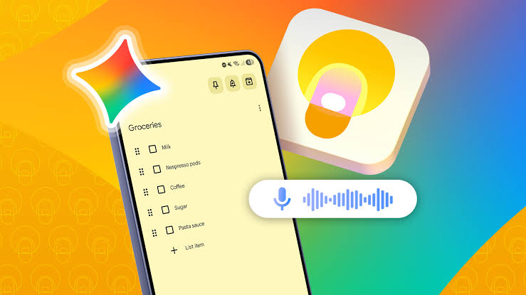 قابلیت هوش مصنوعی گوگل Keep برای تبدیل صدا به چک لیست