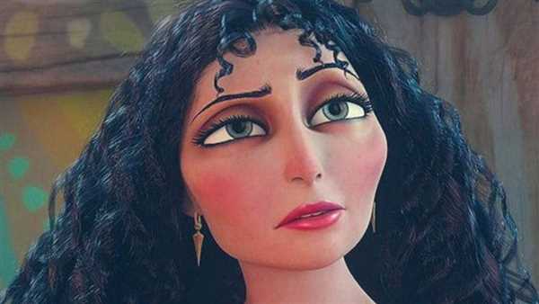 کاترین هان در نقش مادر گاتل در پشت صحنه لایو-اکشن Tangled