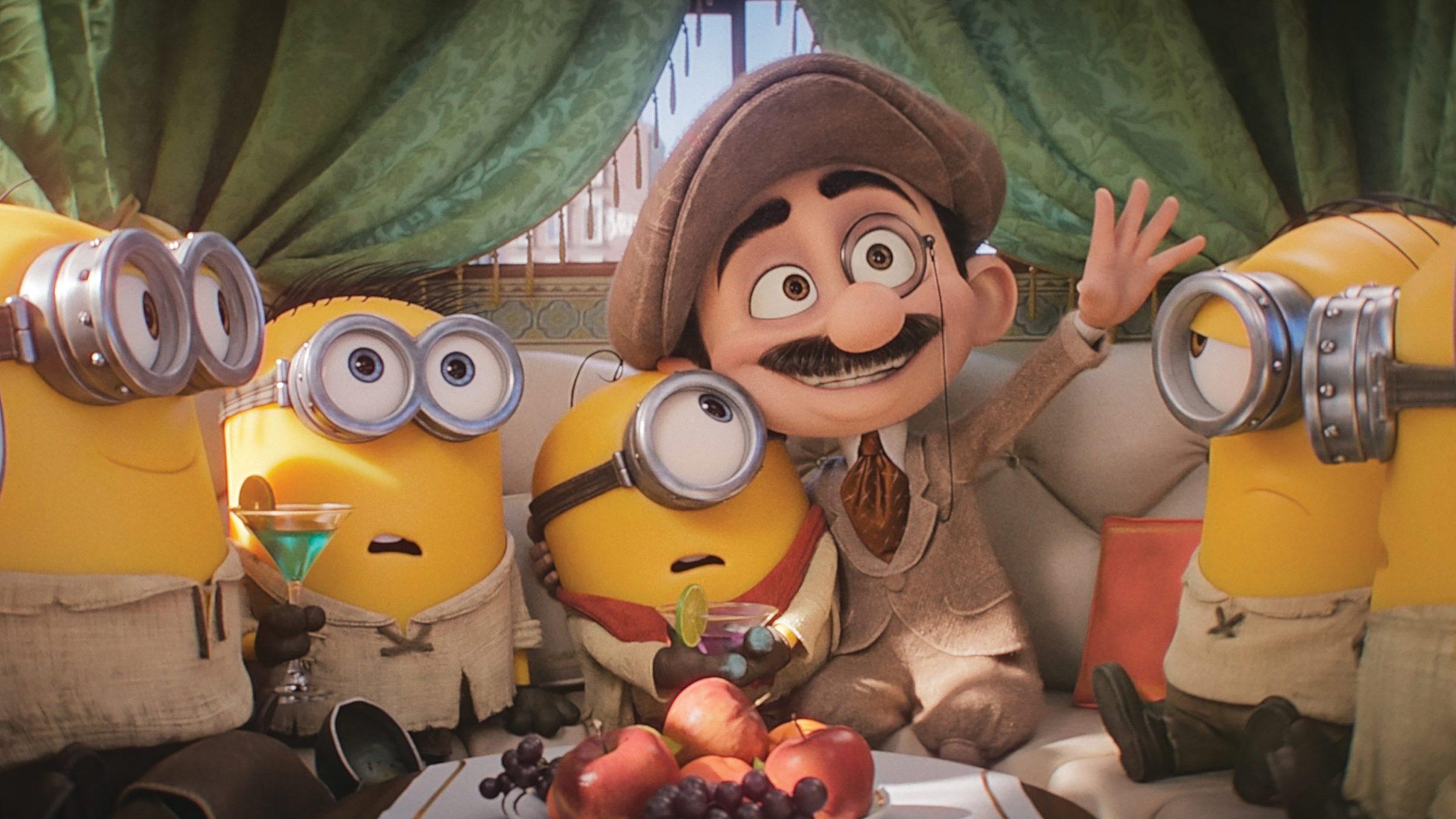 صحنه ای از انیمیشن Minions and Monsters با فضای هالیوود کلاسیک