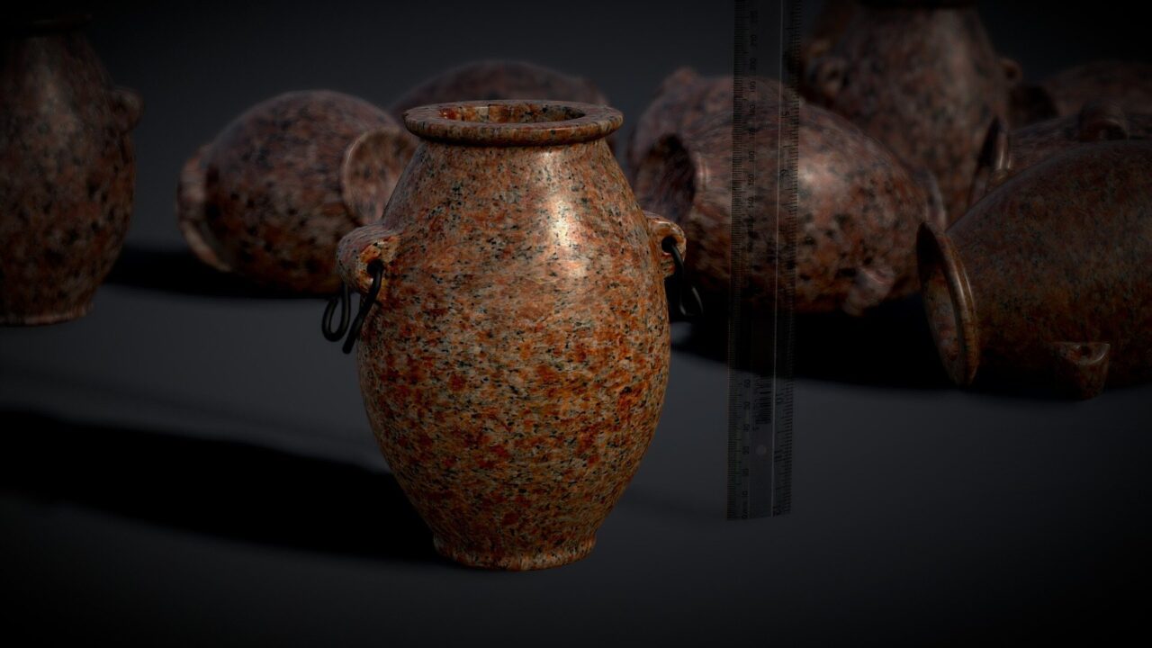 کوزه مرمری حاوی تریاک