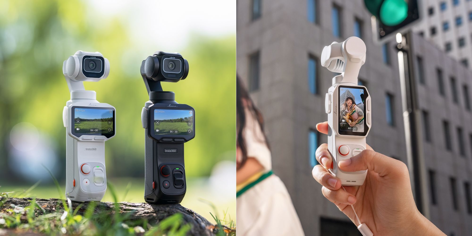 دوربین گیمبال Insta360 Luna Pro با نمایشگر OLED جداشونده و لنز لایکا