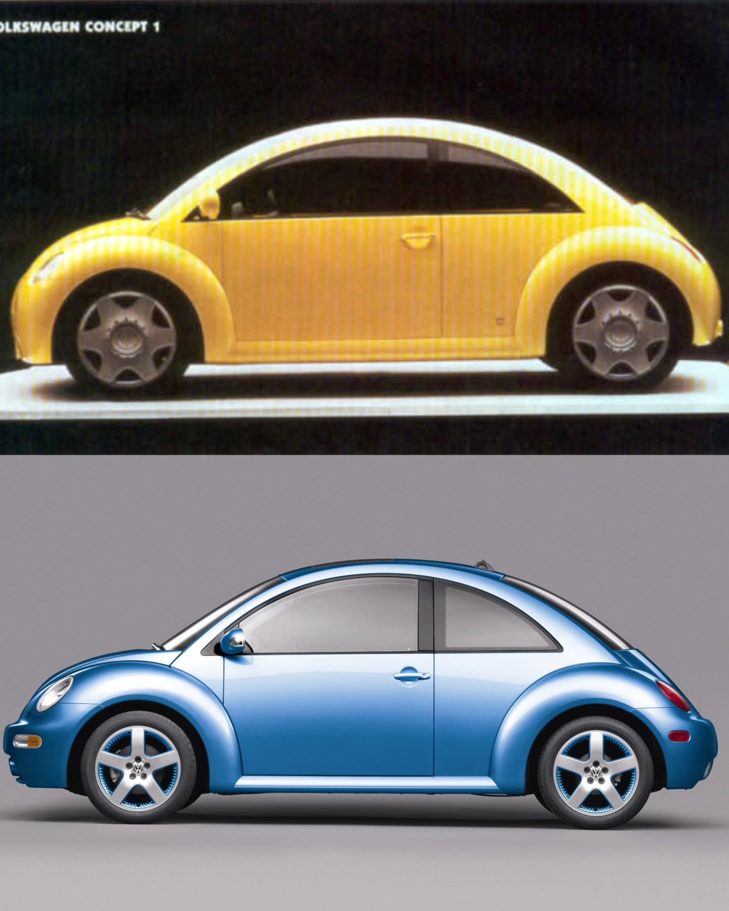 فولکس‌واگن قدیمی در مقابل فولکس‌واگن  جدید