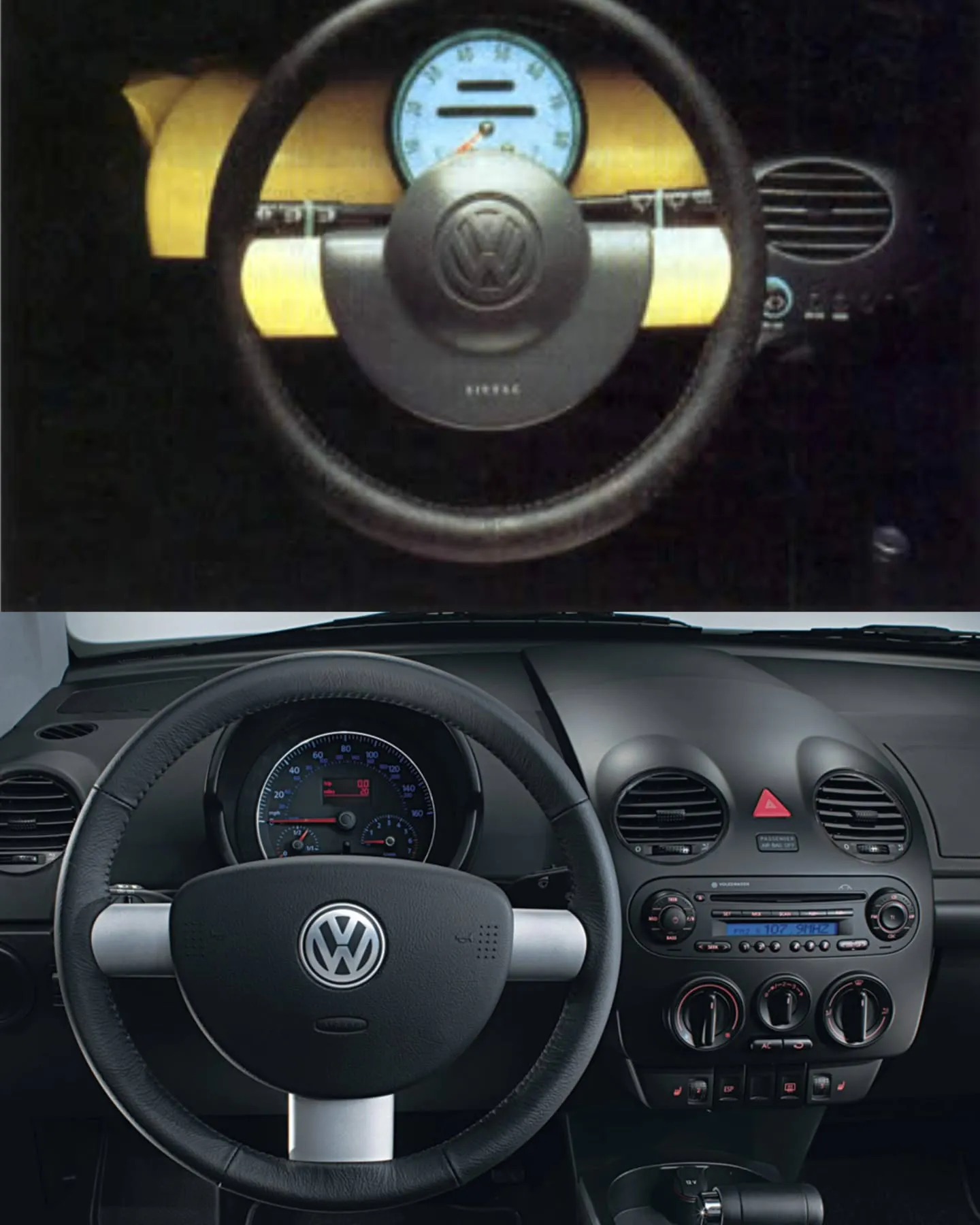 فولکس قورباغه‌ای جدید و قدیم