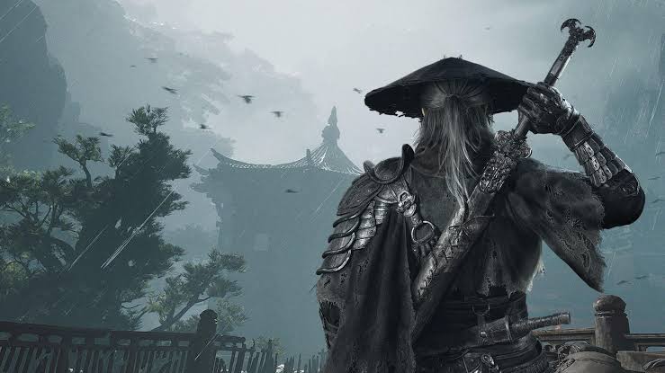 تصویر بازی Phantom Blade Zero با تمرکز بر مبارزات اکشن و طراحی دنیای بازی.