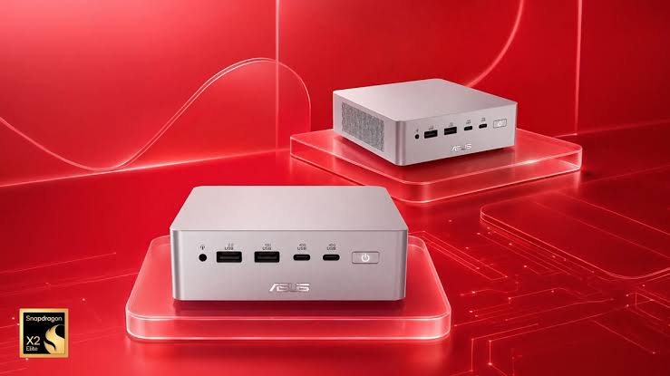 مینی پی سی ASUS Ascent QN10 با پردازنده Snapdragon X2 Elite