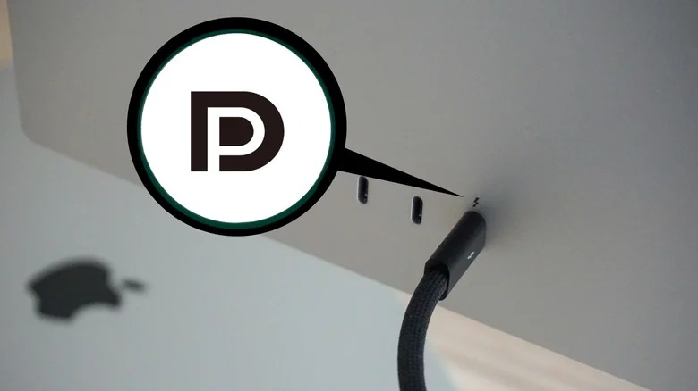 علامت D کنار پورت USB