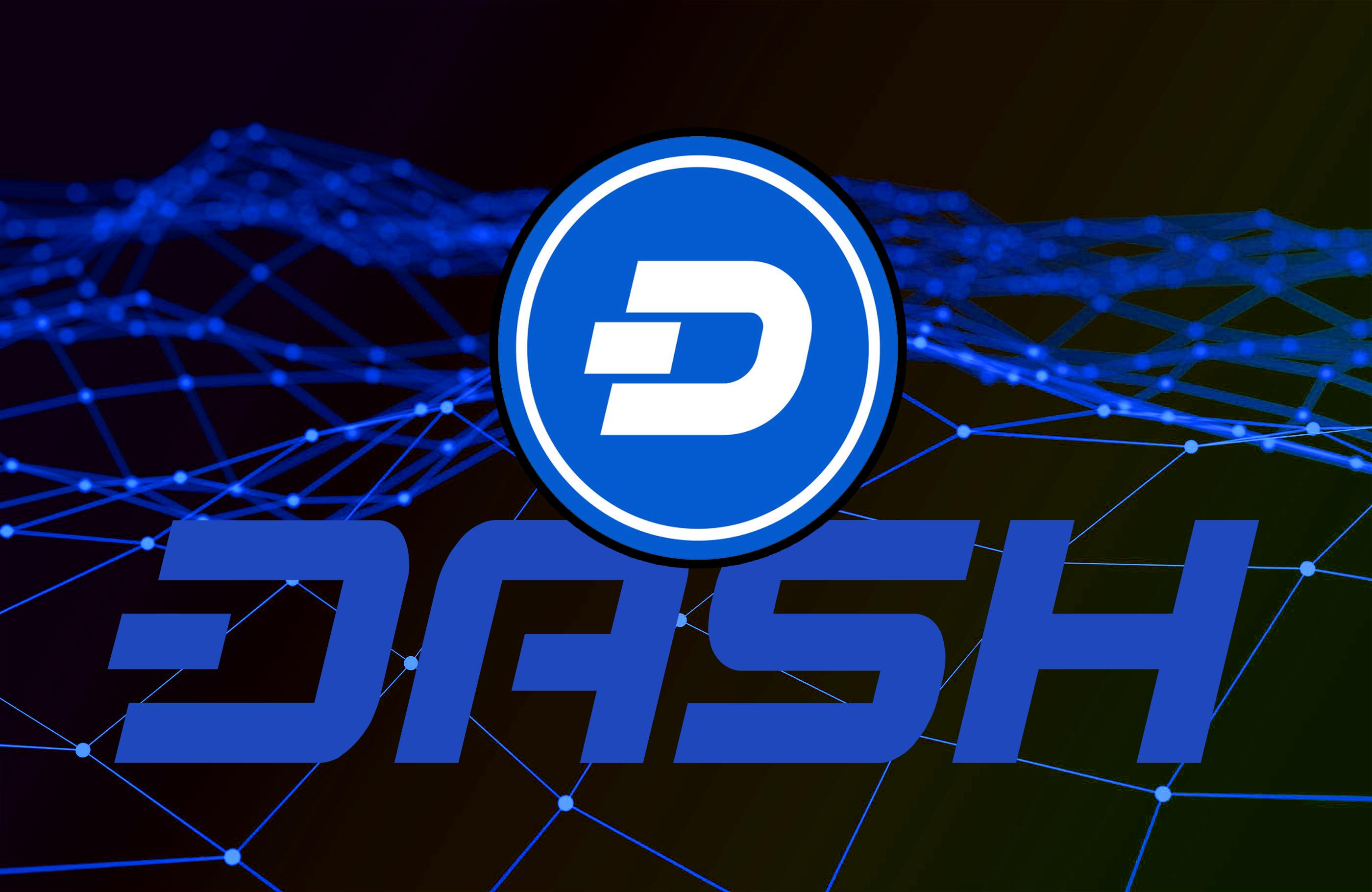 ارز دیجیتال Dash با نماد DASH و لوگوی این رمزارز