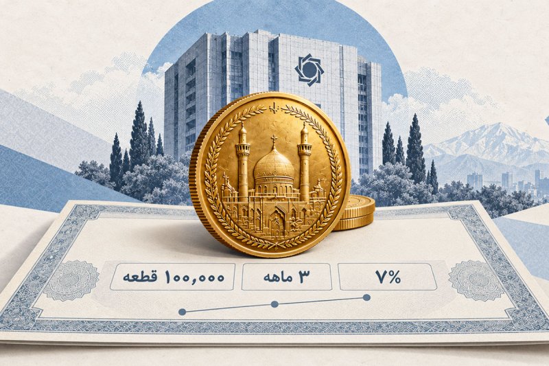 اوراق سلف سکه بانک مرکزی در بورس کالا با سود تضمینی ۷ درصدی