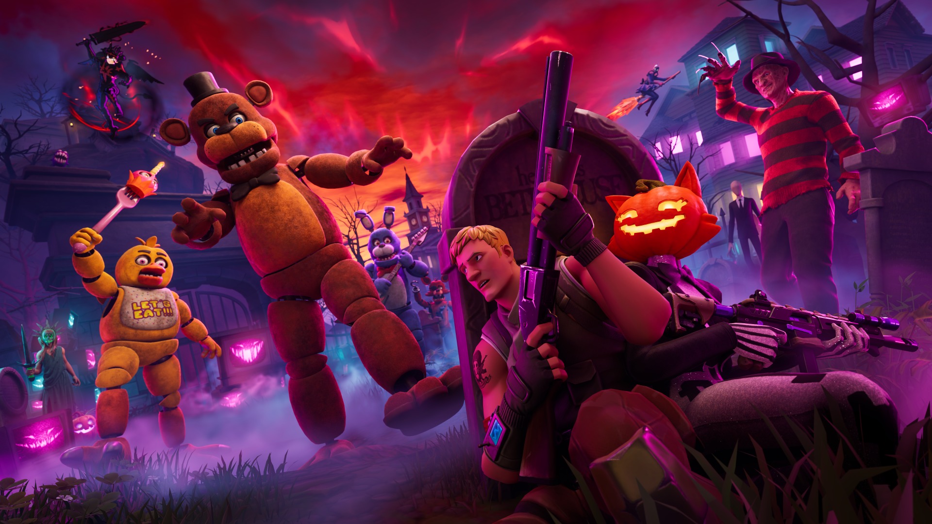 آپدیت Fortnitemares 2026 فورتنایت با حضور فِردی کروگر و FNAF