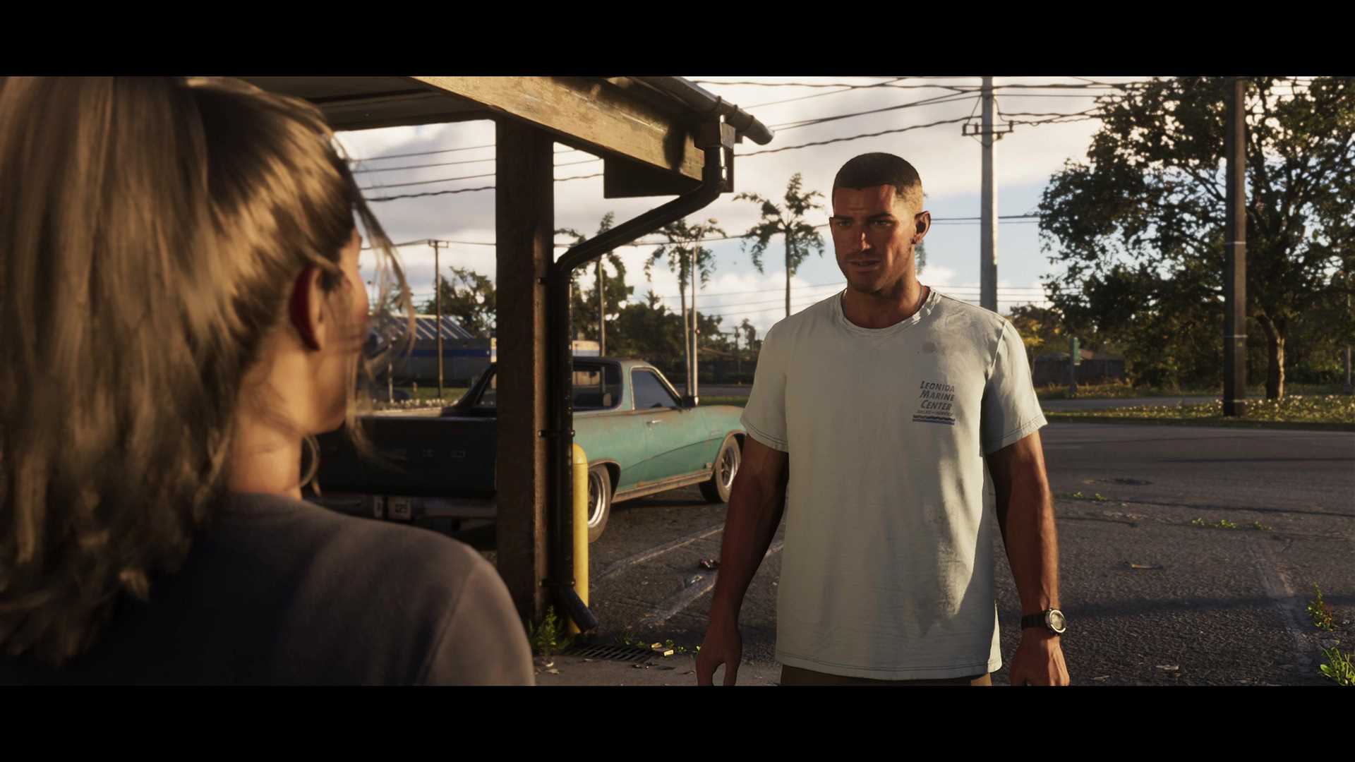 تصویر لو رفته از گیم‌پلی GTA 6 و شخصیت‌های بازی در محیط جهان باز