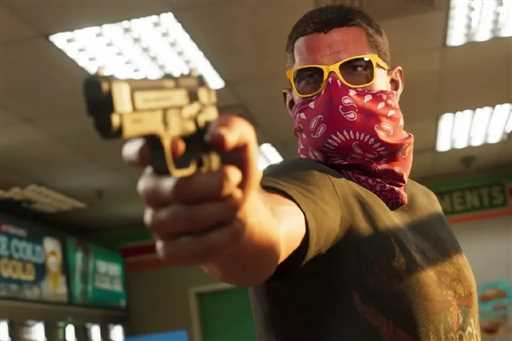جعبه نسخه فیزیکی بازی GTA 6 برای پلی استیشن 5 و ایکس باکس