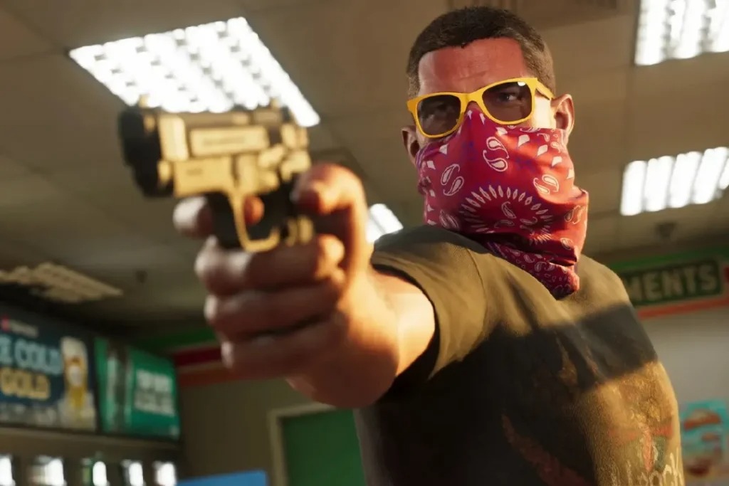 جعبه نسخه فیزیکی بازی GTA 6 برای پلی استیشن 5 و ایکس باکس