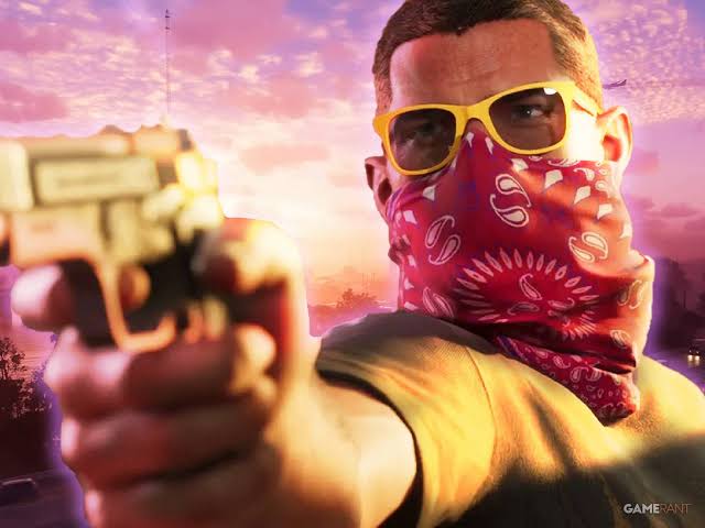 جیسون در حال استفاده از سلاح در بازی GTA 6