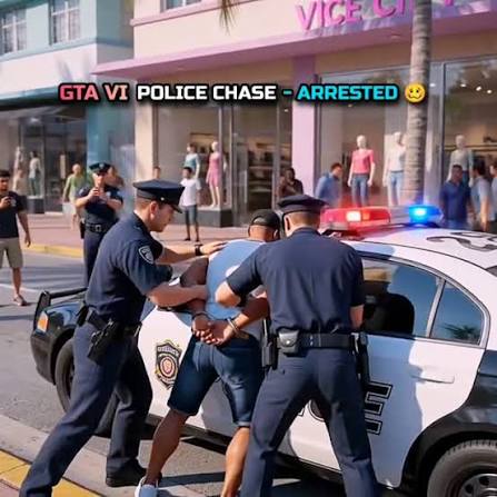 تعقیب جیسون توسط پلیس در بازی GTA 6