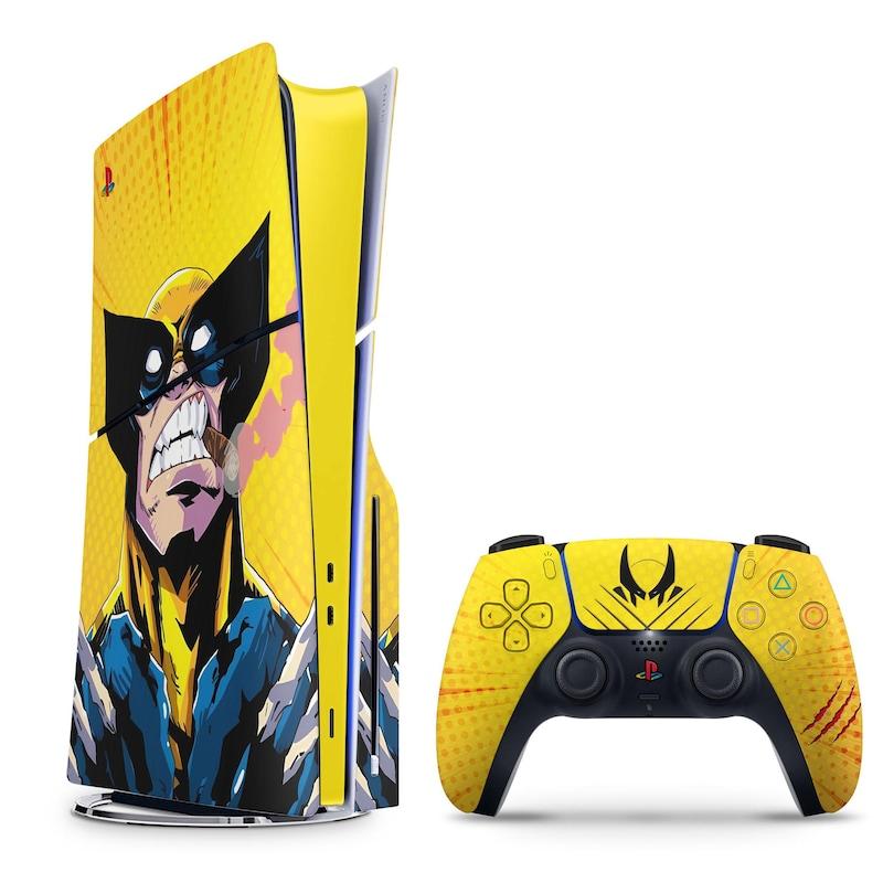 کنسول PS5 محدود Marvel’s Wolverine Battle Yellow همراه با کنترلر DualSense