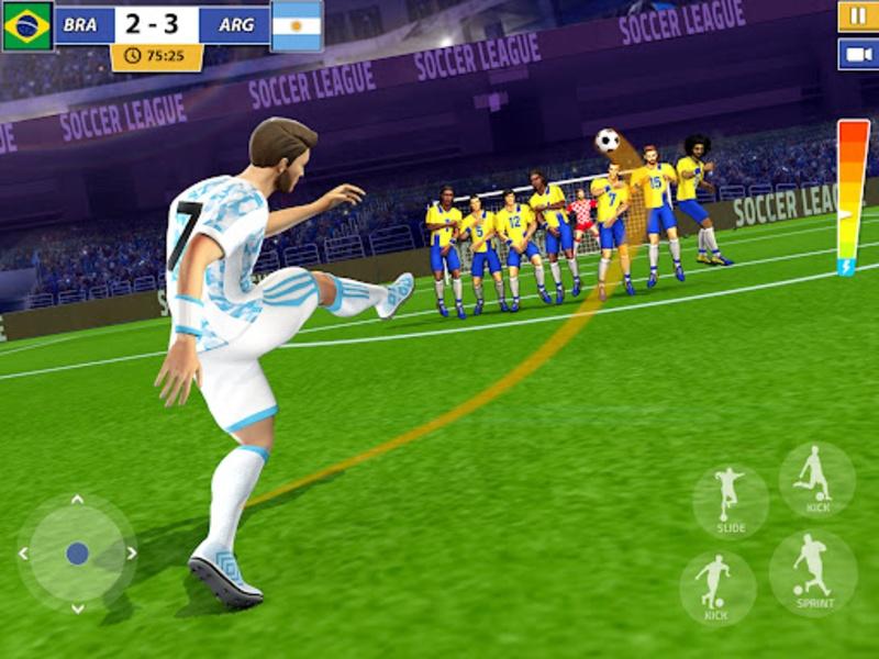 شوت زدن و پاس دادن در بازی فوتبال Soccer Superstar