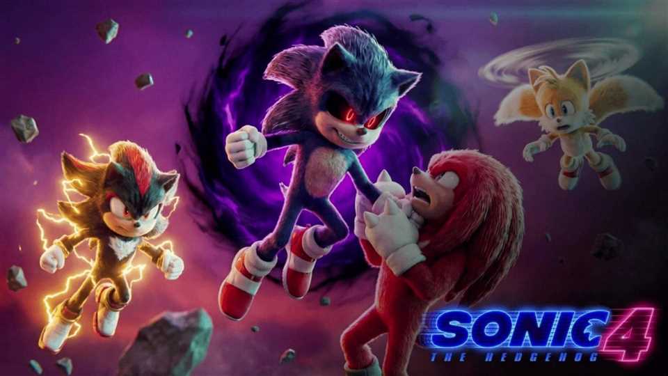 شادو در فیلم Sonic the Hedgehog 4 با شمشیر Arondight