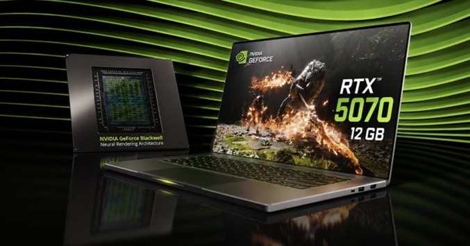 پردازنده گرافیکی لپ‌تاپ GeForce RTX 5070