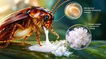 پژوهش علمی درباره بلورهای پروتئینی شیر سوسک گونه Diploptera punctata