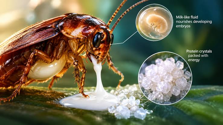 پژوهش علمی درباره بلورهای پروتئینی شیر سوسک گونه Diploptera punctata