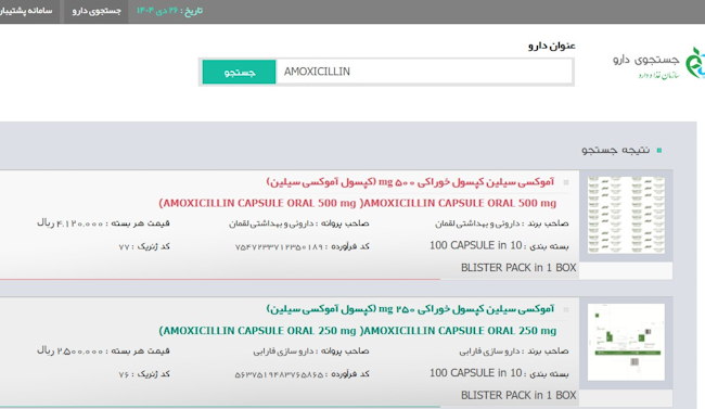 سامانه اطلاعات دارویی کشور