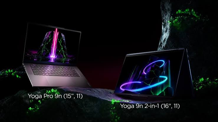 لپ‌تاپ‌های Lenovo Yoga Pro 9n و Yoga 9n 2-in-1 مجهز به RTX Spark