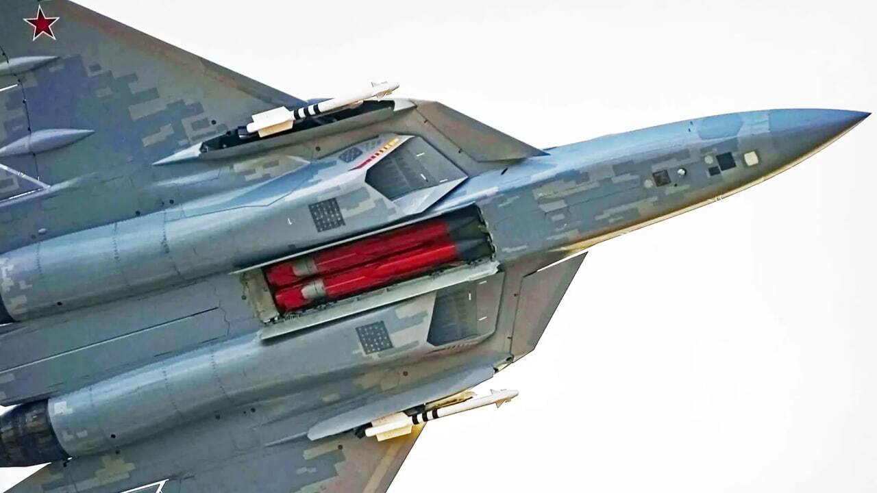 جنگنده نسل پنجم سوخو ۵۷ روسیه مجهز به سامانه دفاع لیزری 101KS-O