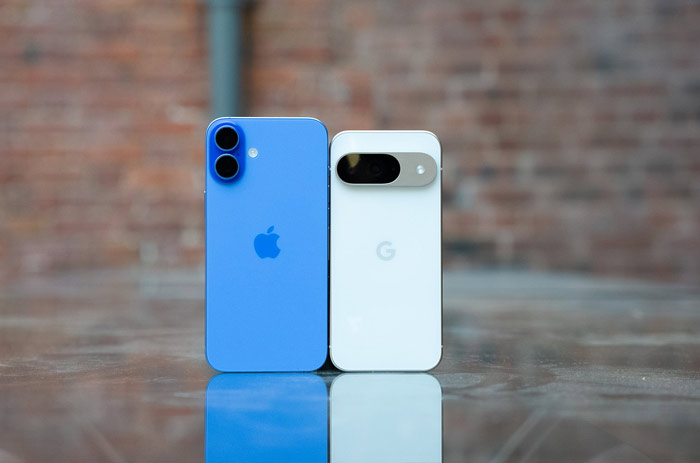 آیفون و گوشی پیکسل گوگل