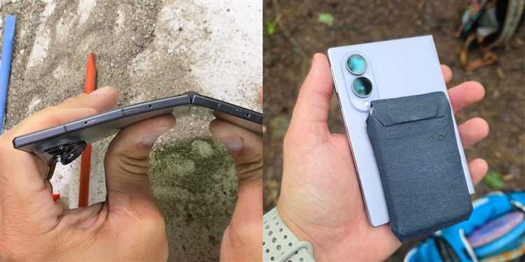 فرورفتگی نمایشگر داخلی گوشی Galaxy Z Fold 8 با فشار کم
