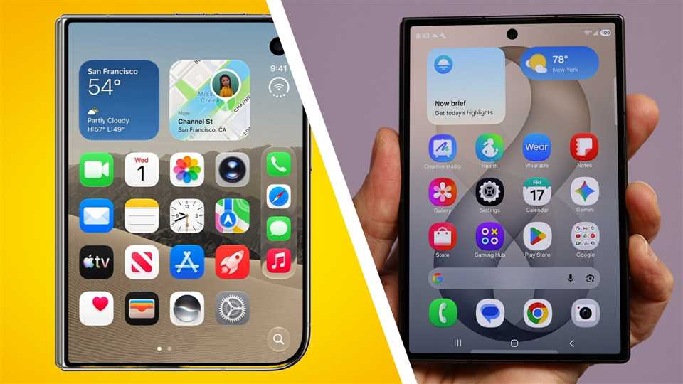 مقایسه آیفون تاشو iPhone Duo با گوشی سامسونگ Galaxy Z Fold 8