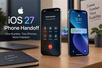 قابلیت iPhone Handoff در iOS 27 برای استفاده از یک شماره روی دو آیفون