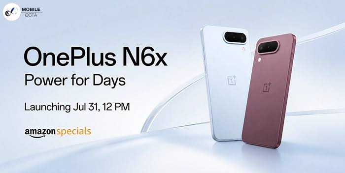 رنگ‌های قرمز و آبی گوشی OnePlus N6x