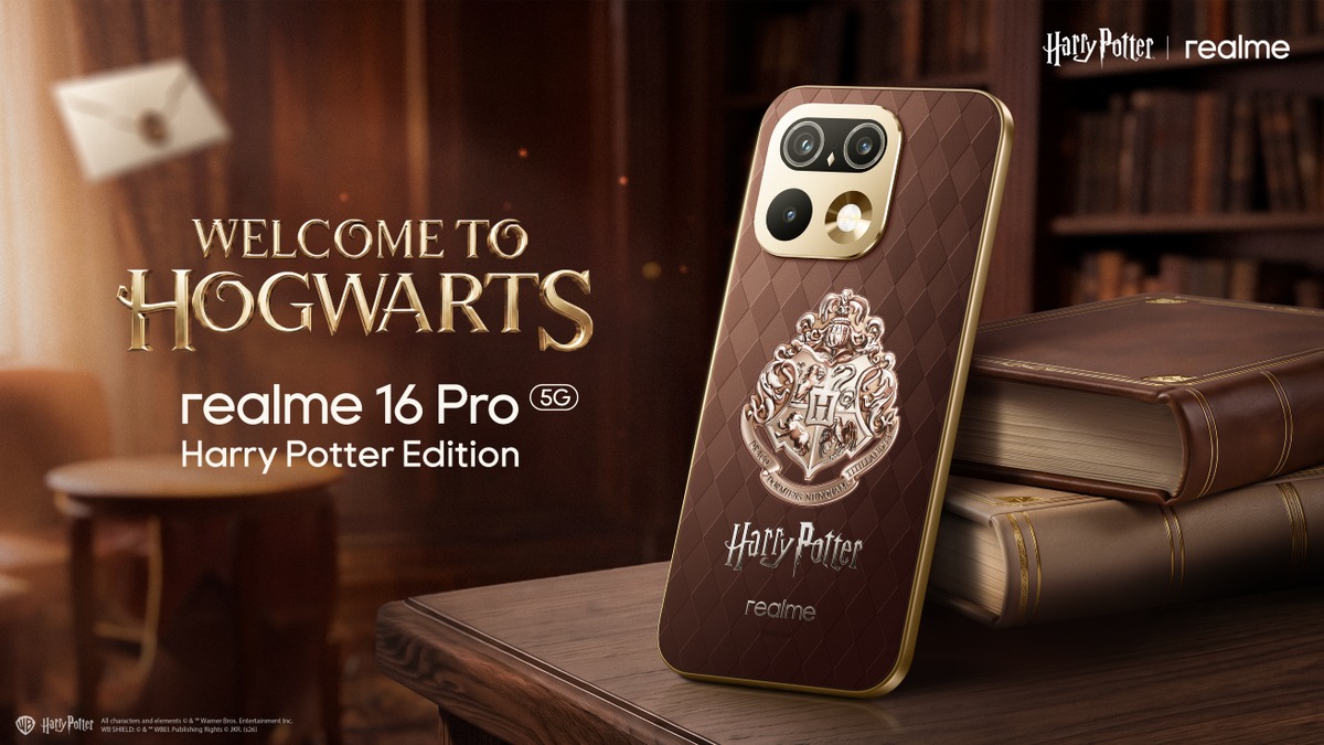 گوشی Realme 16 Pro Harry Potter Edition با طراحی هاگوارتز