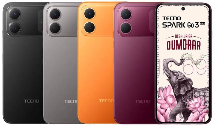 گوشی اقتصادی Tecno Spark Go 3 Pro با نمایشگر ۱۲۰ هرتزی و استاندارد IP69
