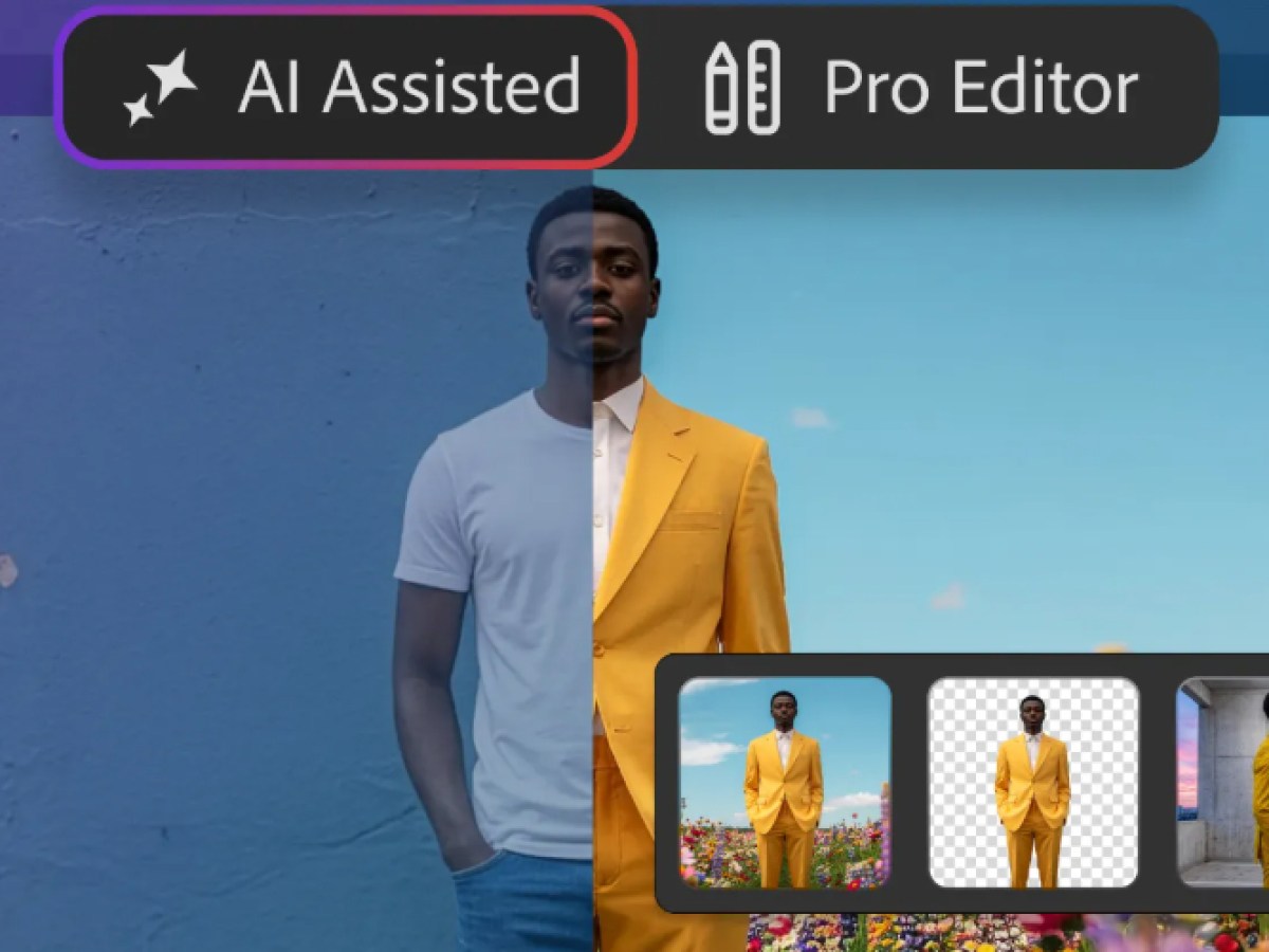 رابط جدید AI Assisted Editor در نرم‌افزار Adobe Photoshop