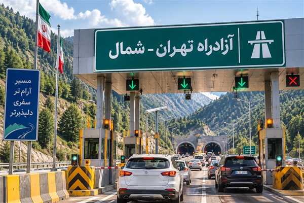 نرخ عوارض آزادراه تهران شمال در تعطیلات ۱۴۰۵