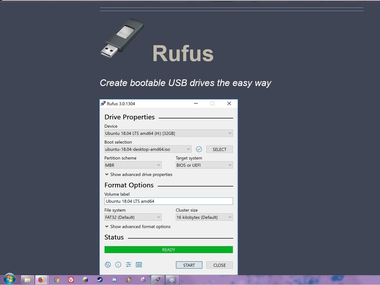 نرم‌افزار Rufus