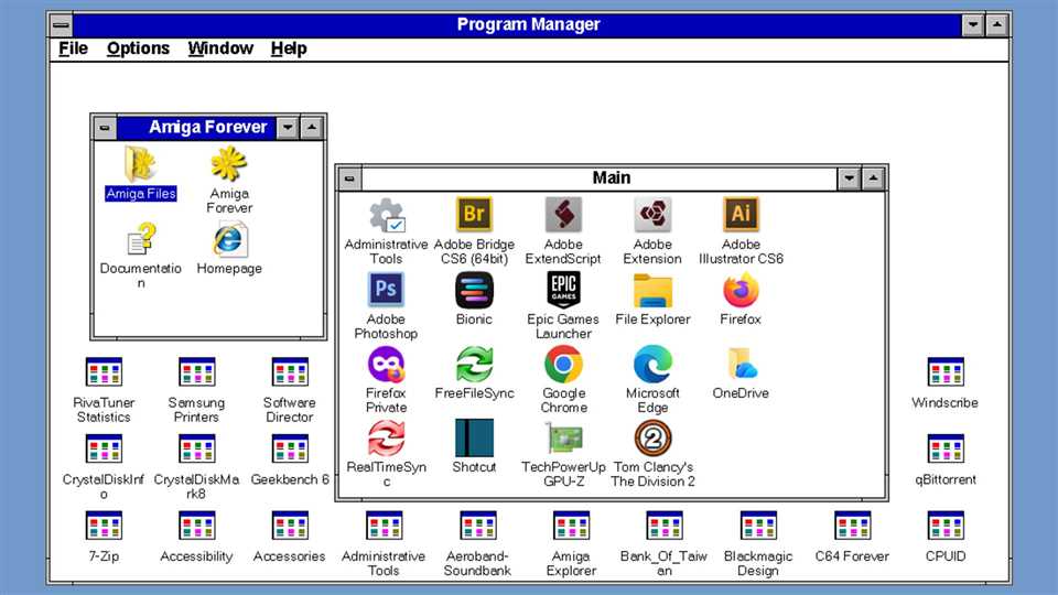 رابط Program Manager ویندوز ۳.۱ در پروژه ReProgman