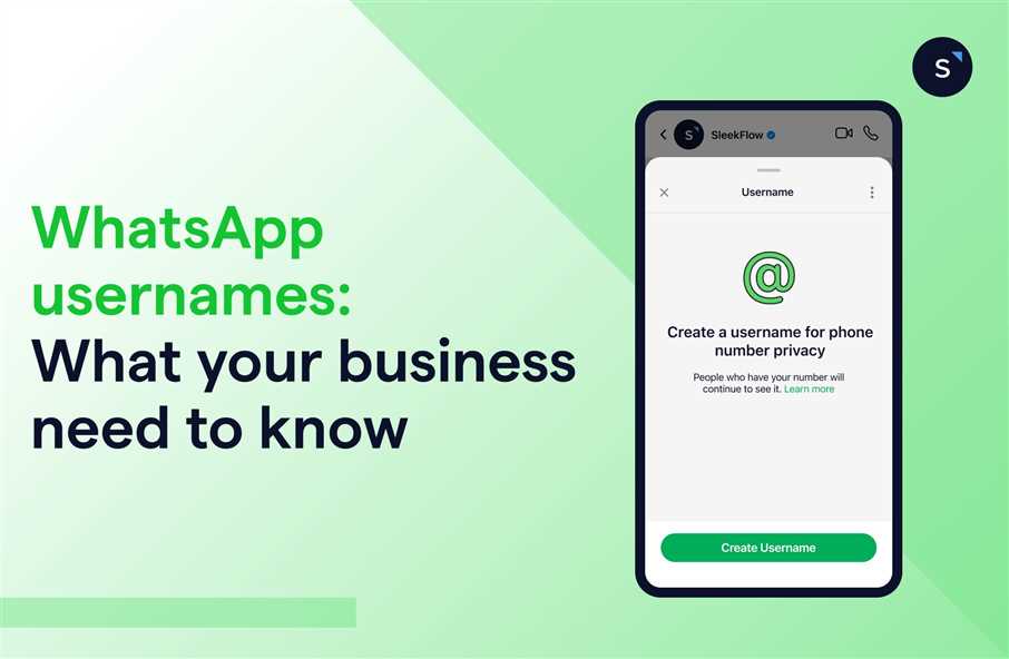 نام کاربری در واتس‌اپ