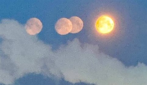 پدیده نادر ماه کاذب بر فراز مسکو و منطقه اطراف آن مشاهده شد. پاراسلن، یک خطای دید که در آن چندین قرص ماه ظاهر می‌شوند، زمانی رخ می‌دهد که نور ماه واقعی توسط کریستال‌های یخ مسطح در جو بالای زمین شکسته می‌شود.