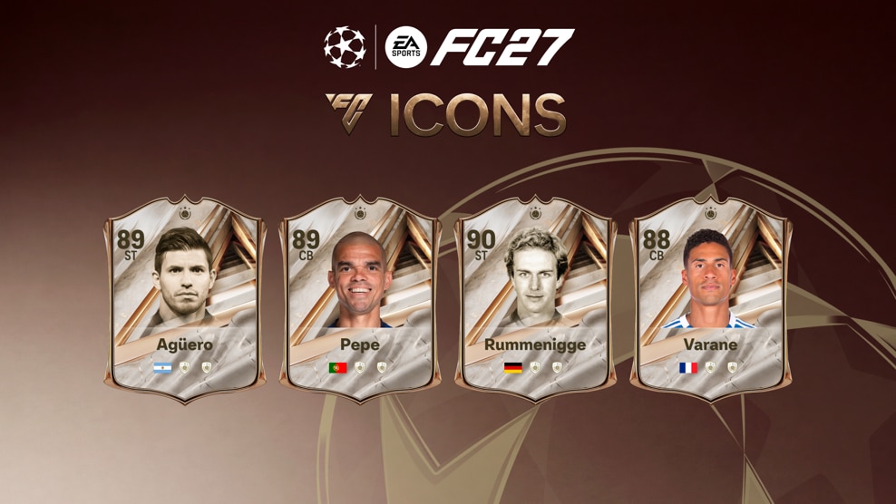 چهار ICON جدید آگوئرو پپه واران و رومنیگه در FC 27