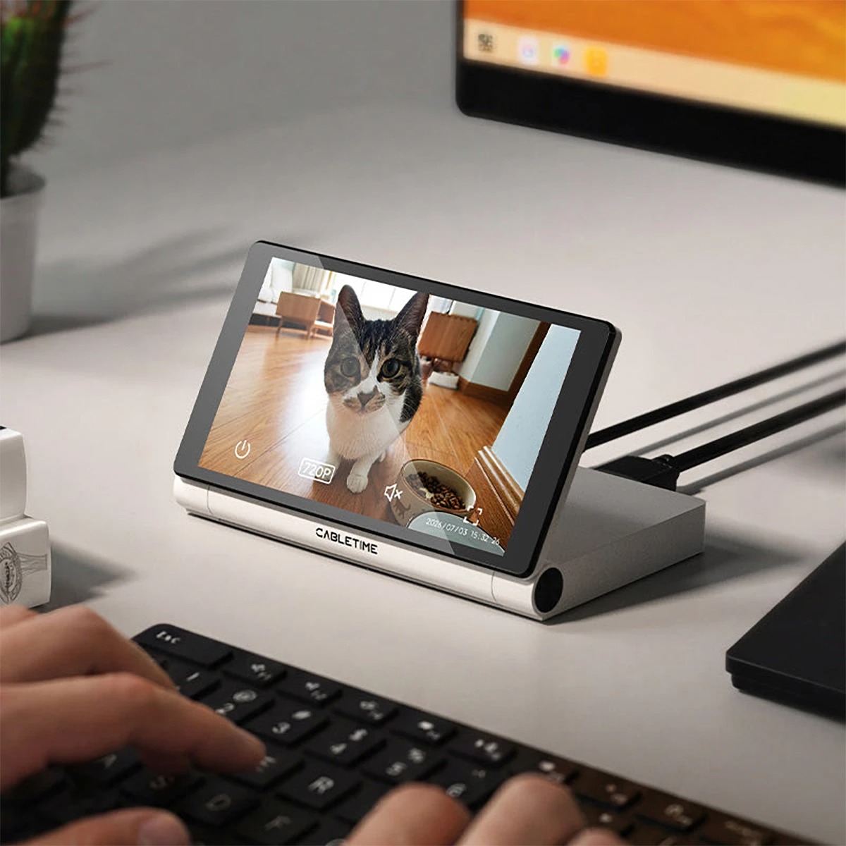 نمایش ویجت‌ها و اطلاعات کامپیوتر روی نمایشگر Cabletime ScreenDock