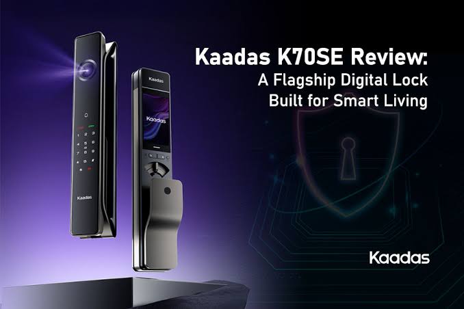 قفل هوشمند Kaadas K70 SE مجهز به تشخیص چهره و اثر انگشت