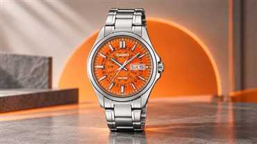 ساعت Casio MTP-E740 با صفحه نیمه‌شفاف و نمایش روز و تاریخ