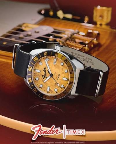 ساعت اتوماتیک Fender x Timex با طراحی الهام‌گرفته از گیتار Telecaster